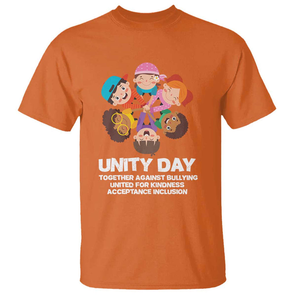 Unity Day T Shirt Together Against Bullying Cute Kids End Bullying TS09 Orange Print Your Wear