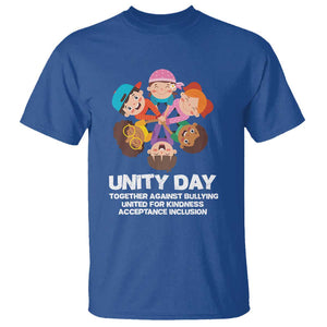 Unity Day T Shirt Together Against Bullying Cute Kids End Bullying TS09 Royal Blue Print Your Wear