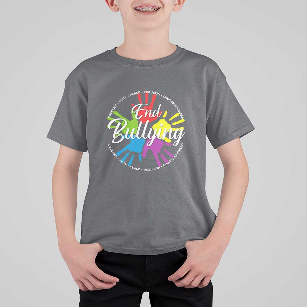 Anti Bullying T Shirt For Kid Choose Kindness Unity Day TS09 Charcoal Print Your Wear