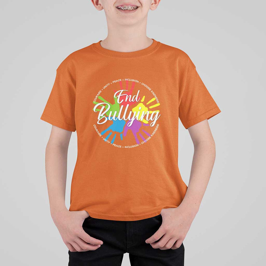 Anti Bullying T Shirt For Kid Choose Kindness Unity Day TS09 Orange Print Your Wear