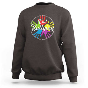 Anti Bullying Sweatshirt Choose Kindness Unity Day TS09 Dark Chocolate Print Your Wear