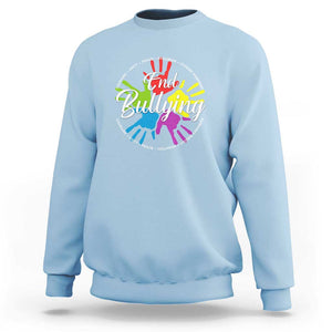 Anti Bullying Sweatshirt Choose Kindness Unity Day TS09 Light Blue Print Your Wear