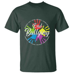 Anti Bullying T Shirt Choose Kindness Unity Day TS09 Dark Forest Green Print Your Wear