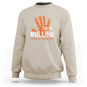 Unity Day Sweatshirt Stop Bullying Stand Up Speak Out TS09 Sand Print Your Wear