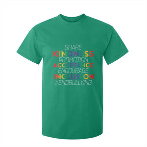 Anti Bullying T Shirt For Kid Share Kindness Promotion Acceptange Encourage Inclusion TS09 Irish Green Print Your Wear