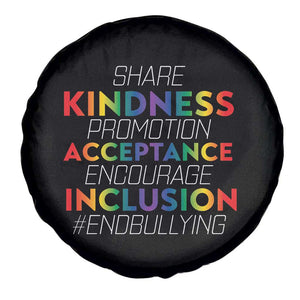 Anti Bullying Spare Tire Cover Share Kindness Promotion Acceptange Encourage Inclusion TS09 Print Your Wear