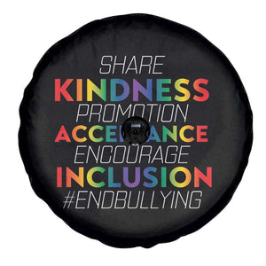 Anti Bullying Spare Tire Cover Share Kindness Promotion Acceptange Encourage Inclusion TS09 Print Your Wear