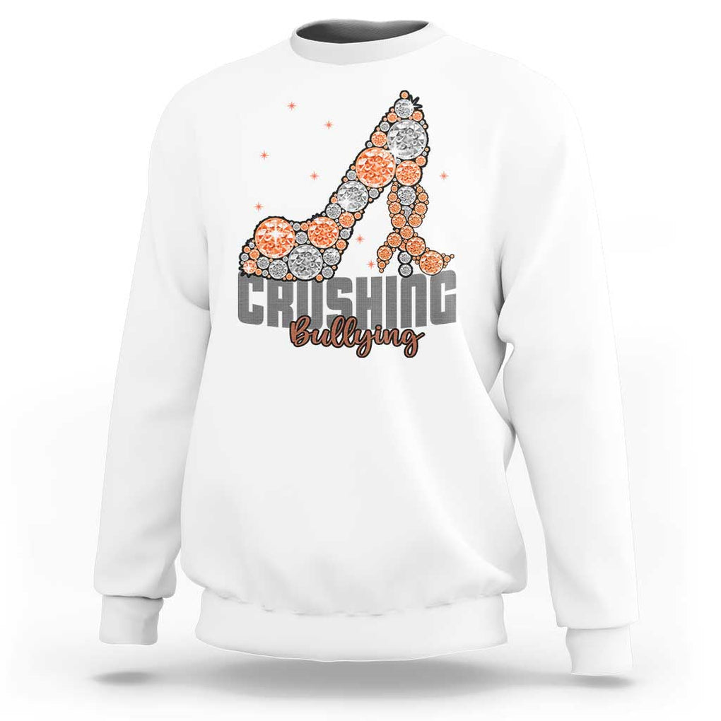 Unity Day Sweatshirt Crushing Bullying Anti Bullying Prevention TS09 White Print Your Wear