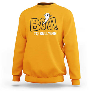 Anti Bullying Halloween Sweatshirt Boo To Bullying Spooky Ghost TS09 Gold Print Your Wear