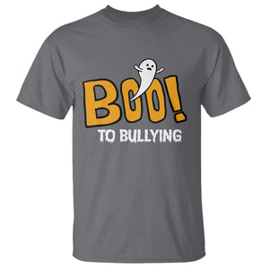 Anti Bullying Halloween T Shirt Boo To Bullying Spooky Ghost TS09 Charcoal Print Your Wear