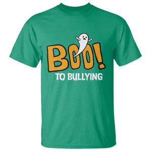 Anti Bullying Halloween T Shirt Boo To Bullying Spooky Ghost TS09 Irish Green Print Your Wear