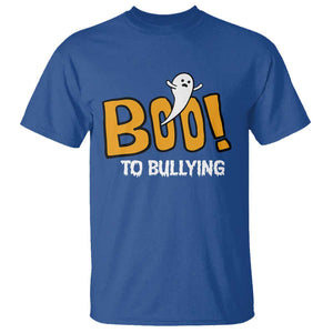 Anti Bullying Halloween T Shirt Boo To Bullying Spooky Ghost TS09 Royal Blue Print Your Wear