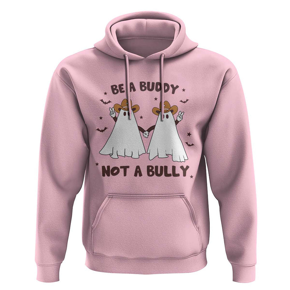 Unity Day Hoodie Be A Buddy Not A Bully Anti Bullying Cowboy Ghost TS09 Light Pink Print Your Wear