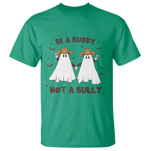 Unity Day T Shirt Be A Buddy Not A Bully Anti Bullying Cowboy Ghost TS09 Irish Green Print Your Wear