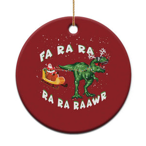 Christmas Tree Rex Fa Ra Rawr Dinosaur Christmas Ornament TS09 Print Your Wear