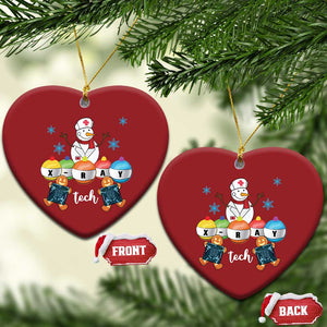 Funny Xmas Christmas Ornament Snowman Nurse Xray Gingerbread TS09 Heart Red Print Your Wear