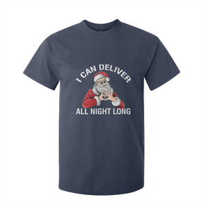 Funny Chrsitmas T Shirt For Kid I Can Deliver All Night Long TS09 Navy Print Your Wear