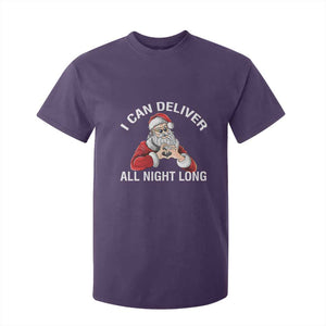 Funny Chrsitmas T Shirt For Kid I Can Deliver All Night Long TS09 Purple Print Your Wear