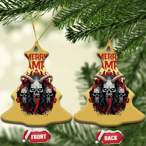 Merry Krampus Christmas Ornament Horor Xmas Evil TS09 Christmas Tree Gold Print Your Wear