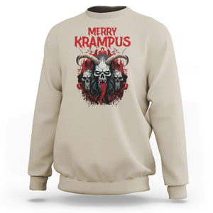 Merry Krampus Horor Christmas Evil Sweatshirt TS09 Sand Printyourwear