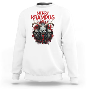 Merry Krampus Horor Christmas Evil Sweatshirt TS09 White Printyourwear