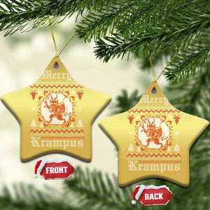 Merry Krampus Christmas Ornament Demon Horor Xmas TS09 Star Gold Print Your Wear