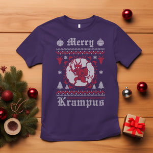 Merry Krampus Horor Christmas Evil T Shirt TS09 Purple Printyourwear