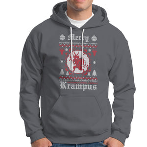 Merry Krampus Horor Christmas Evil Hoodie TS09 Charcoal Printyourwear