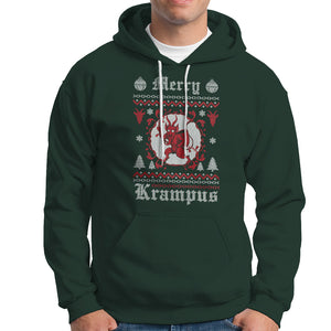 Merry Krampus Horor Christmas Evil Hoodie TS09 Dark Forest Green Printyourwear