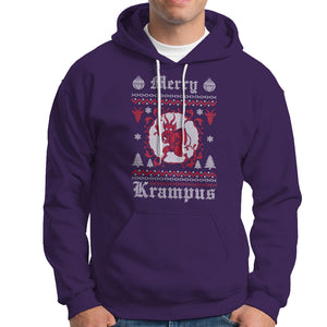 Merry Krampus Horor Christmas Evil Hoodie TS09 Purple Printyourwear