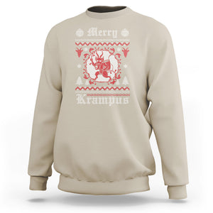 Merry Krampus Horor Christmas Evil Sweatshirt TS09 Sand Printyourwear