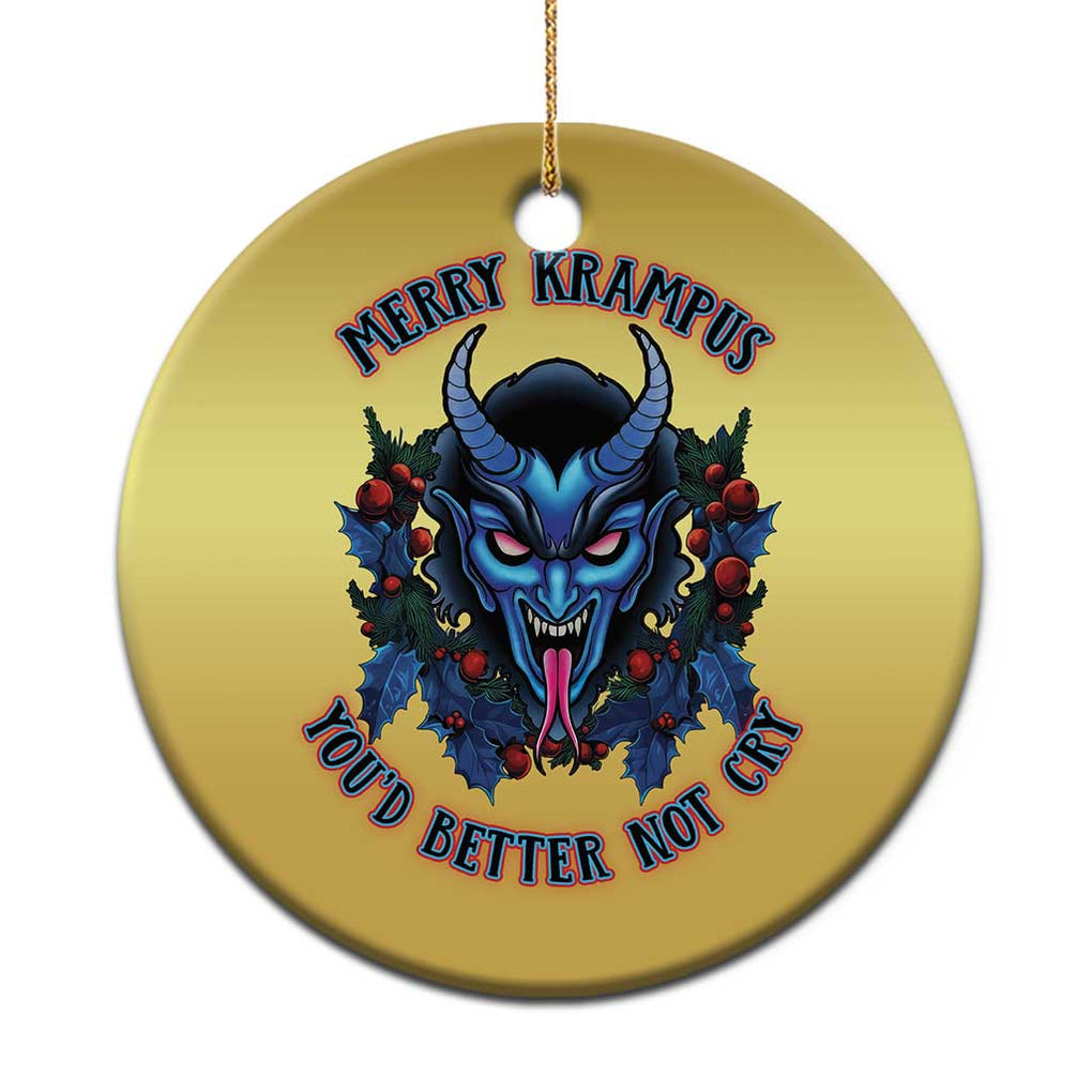 Merry Krampus Christmas Ornament You'd Better Not Cry Horor Xmas TS09 Print Your Wear