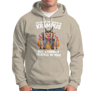 Merry Krampus Believes In You Germanic Christmas Demon Horror Hoodie TS09 Sand Printyourwear