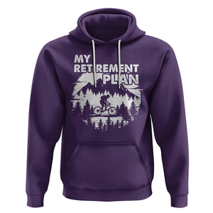 Retirement Plan Hoodie Funny Retired Rider Riding Bicycle TS09 Purple Printyourwear