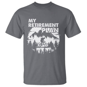 Retirement Plan T Shirt Funny Retired Rider Riding Bicycle TS09 Charcoal Printyourwear