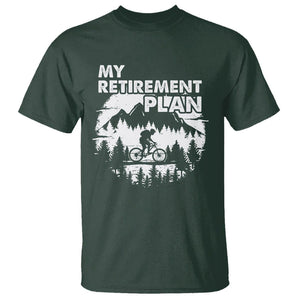 Retirement Plan T Shirt Funny Retired Rider Riding Bicycle TS09 Dark Forest Green Printyourwear