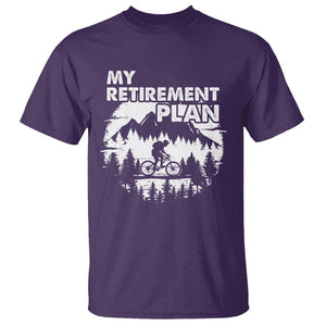 Retirement Plan T Shirt Funny Retired Rider Riding Bicycle TS09 Purple Printyourwear