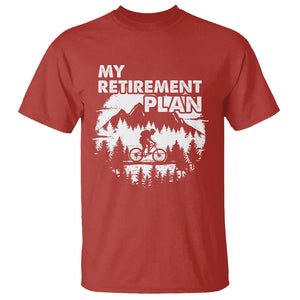 Retirement Plan T Shirt Funny Retired Rider Riding Bicycle TS09 Red Printyourwear