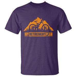 Retirement Plan T Shirt Funny Retired Rider Riding Bicycle TS09 Purple Printyourwear