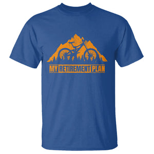 Retirement Plan T Shirt Funny Retired Rider Riding Bicycle TS09 Royal Blue Printyourwear