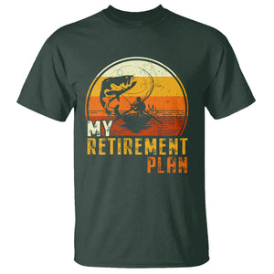 Retirement Plan T Shirt Funny Retired Fisherman Fishing TS09 Dark Forest Green Printyourwear