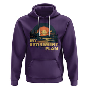 Retirement Plan Hoodie Funny Retired Fisherman Fishing TS09 Purple Printyourwear