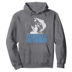 Retirement Hoodie O'fishally Retired Fishing Fisherman TS09 Charcoal Print Your Wear