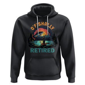 Retirement Hoodie O'fishally Retired Fishing Men TS09 Black Printyourwear