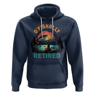 Retirement Hoodie O'fishally Retired Fishing Men TS09 Navy Printyourwear