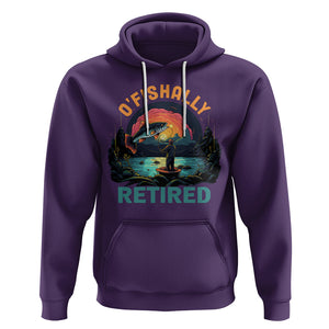 Retirement Hoodie O'fishally Retired Fishing Men TS09 Purple Printyourwear