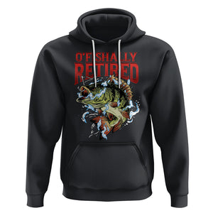 Retirement Hoodie O'fishally Retired Fishing Men TS09 Black Printyourwear