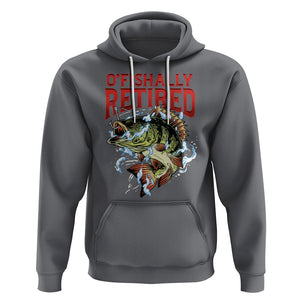 Retirement Hoodie O'fishally Retired Fishing Men TS09 Charcoal Printyourwear