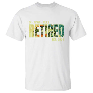 Retirement T Shirt O'fishally Retired Fishing Men Fisherman TS09 White Print Your Wear