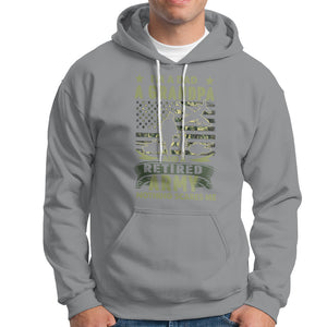 Retirement Hoodie I'm A Dad A Grandpa And A Retired Army Nothing Scares Me TS09 Sport Gray Printyourwear